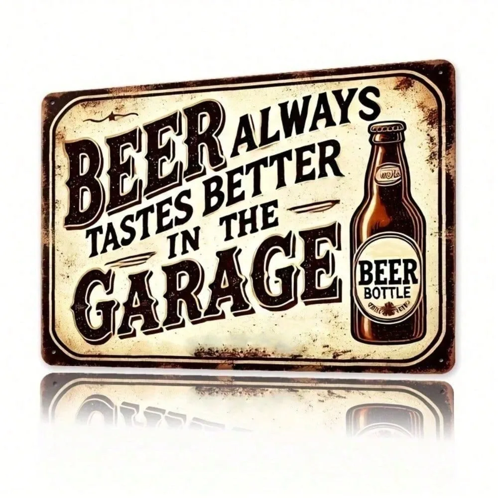 

Retro Metal Tin Sign 8x12 Vintage Pub Bar Man Cave Wall Art Decor Rustic Garage Home Man Cave Plaque