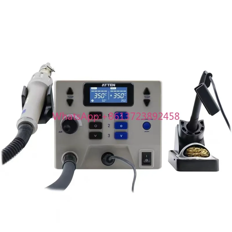 ST-862D Update Version ST-8602D 1300W 2 in 1 Digital Rework Station Hot Air Gun 90W Soldering Iron Solder Station 110/220V