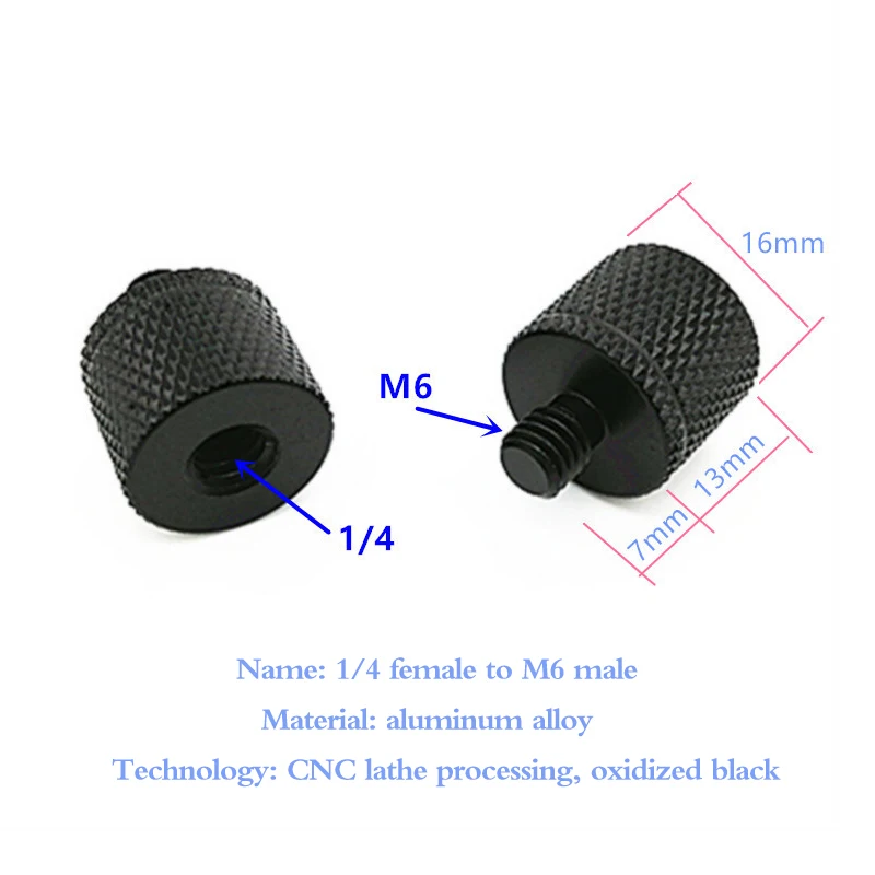 Tornillo de conversión de cabeza esférica para trípode de cámara Dslr, adaptador de soporte para proyector de 1/4 a M4, M5, M8, M10 pulgadas,