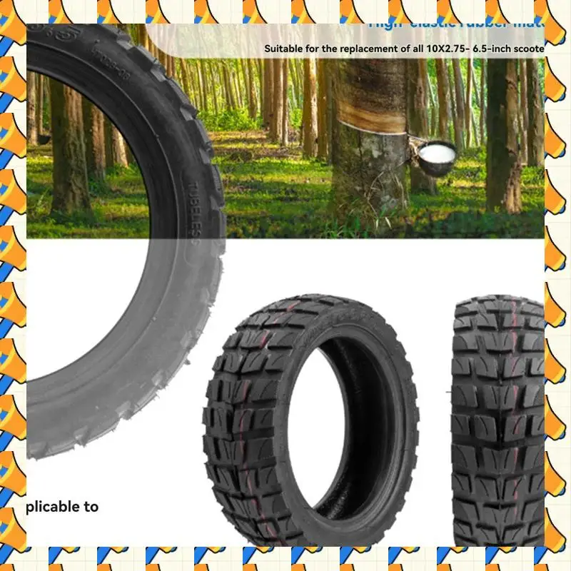 

ABYB 10X2,75-6,5 внешняя шина для электрического скутера Speedway 5 Dualtron 3, 10-дюймовая бескамерная внедорожная шина, детали 2 шт.