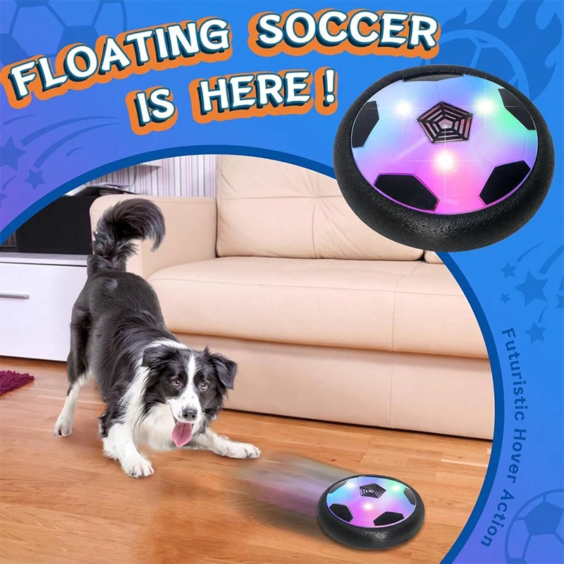 18 سنتيمتر الإضاءة الكهربائية محاكاة كرة القدم المعلقة ، كرة لعبة الوالدين والطفل للأطفال ، لعبة كرة القدم التفاعلية للحيوانات الأليفة