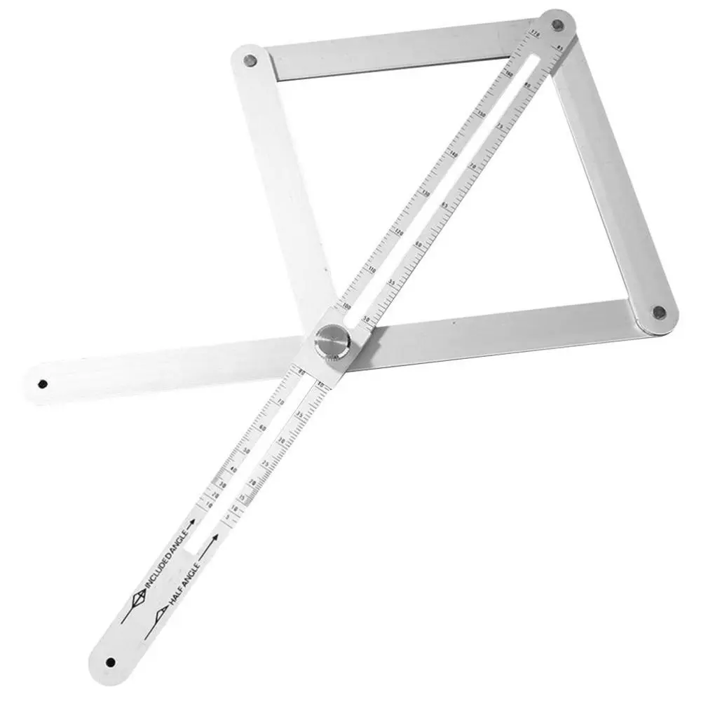Corner Measuring Corner Angle Finder Multi-angle with Clear Scale Metal Protractor Aluminum Alloy Multifunction