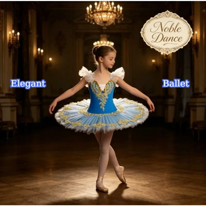 Spaghetti Strap Ballet Tutu Dress Soft Tulle Puffy Skirt Elegant Princess Outfit Stage Show Recital Dance Performance Costume