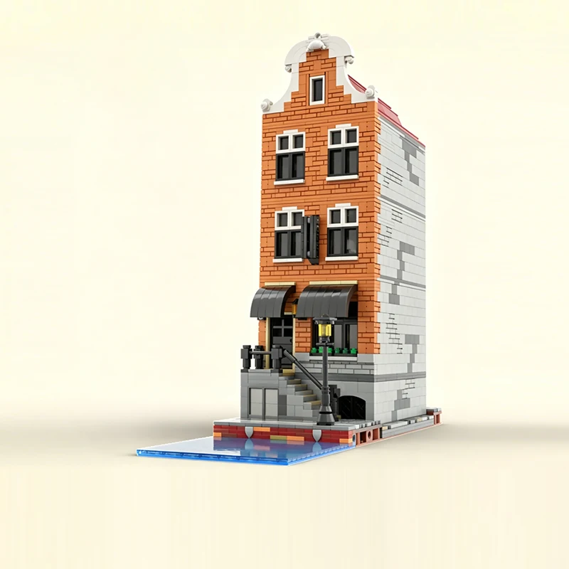 City Street View Model MOC Building Bricks Super High-Rise Hotel Modular Technology Gifts Holiday Assemble Children Toys Suit