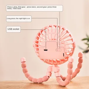 مروحة عربة أطفال مراوح محمولة في الهواء الطلق كليب للطفل 600mAh USB مروحة كهربائية محمولة قابلة للشحن للمنزل 3 سرعات أفضل 6 عربات أطفال مبيعا - رقم 4