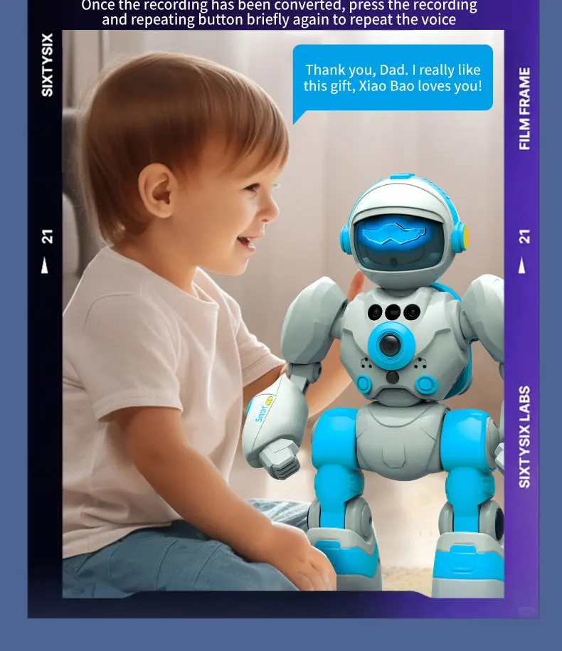 Robot RC 2.4G, Dialogue vocal Intelligent, télécommande, programmation, enregistrement, danse, jouet interactif, cadeau d'anniversaire pour enfant