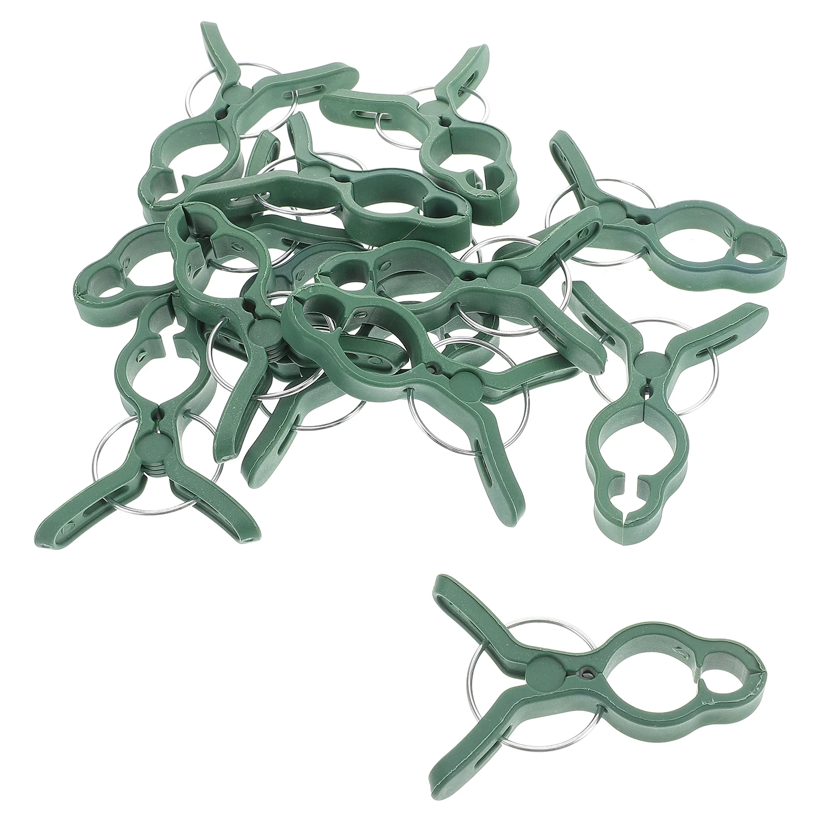 

50 Pcs Gardening Clip Set Orchid Vegetable Fastening Clips Stem Supports Scaffolding Plastic Plants Tomato Hanging Miss