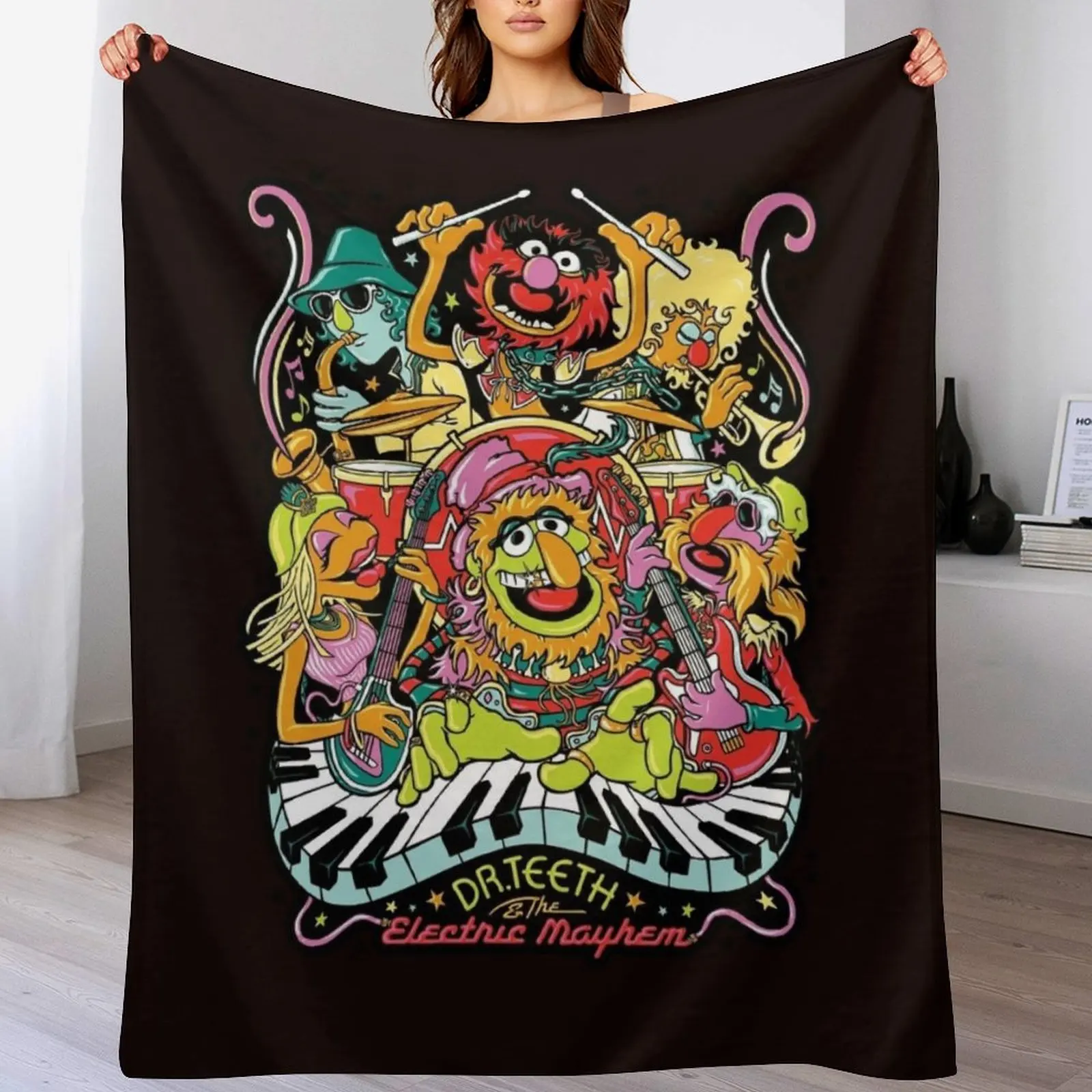 Dr. Teeth and the Electric Mayhem Throw Blanket Luxury Thicken Warm Blankets For Baby Luxury St Blankets