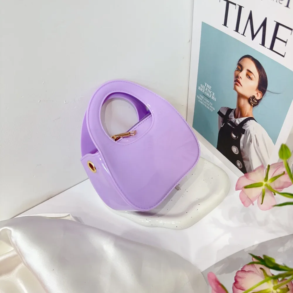 

Повседневная желейная сумка из ПВХ, ручные однотонные сумки на плечо, большая вместимость, регулируемая длина, кошелек для монет для женщин и девочек