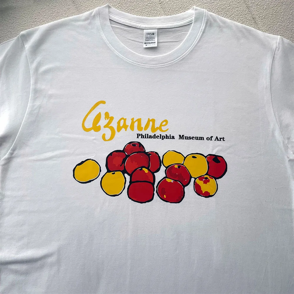 Retro Style Fruit Printing Summer Casual T shirts Men Women Short Sleeve Loose Cotton Tops Crewneck 80s 90s Graphic Tees