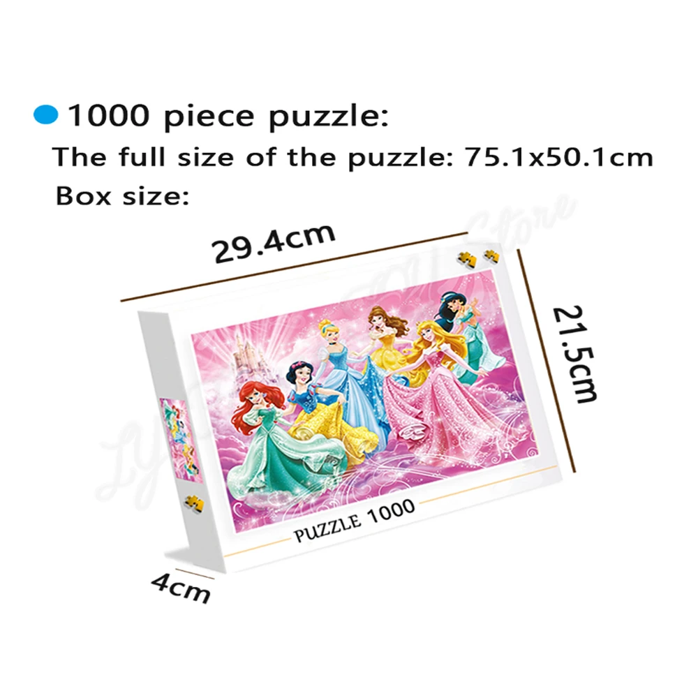 1000Pcs Puzzles für Erwachsene Disney Schloss Jigsaw Puzzle Burg Herausforderung Pädagogisches Spielzeug für Erwachsene Puzzle Educatif Spiele Kind