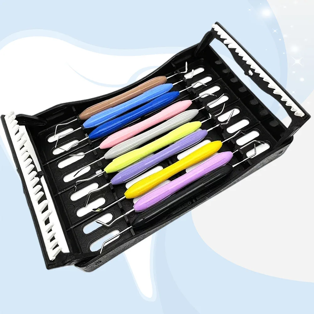 10 Piece Precision Dental Resin Spatulas Set for Composite Silicone Aesthetic Restoration Mixing Tools