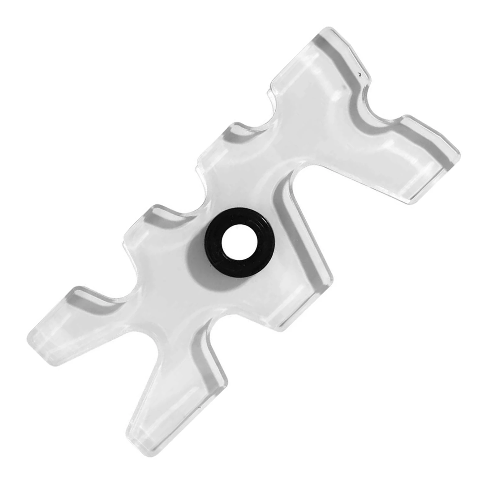 Stecca da biliardo Cremagliera a forma di corna Acrilico Snooker Stecca da biliardo Ponte Testa Portatile scorrevole Club Rack Occhiello in gomma Biliardo