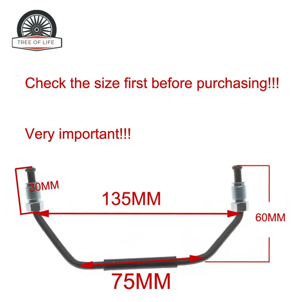 1/2PCS For Brembo GT6 Modified Oil Return Pipe Car Brake Cylinder Oil Pipe Modified Brake Caliper Line