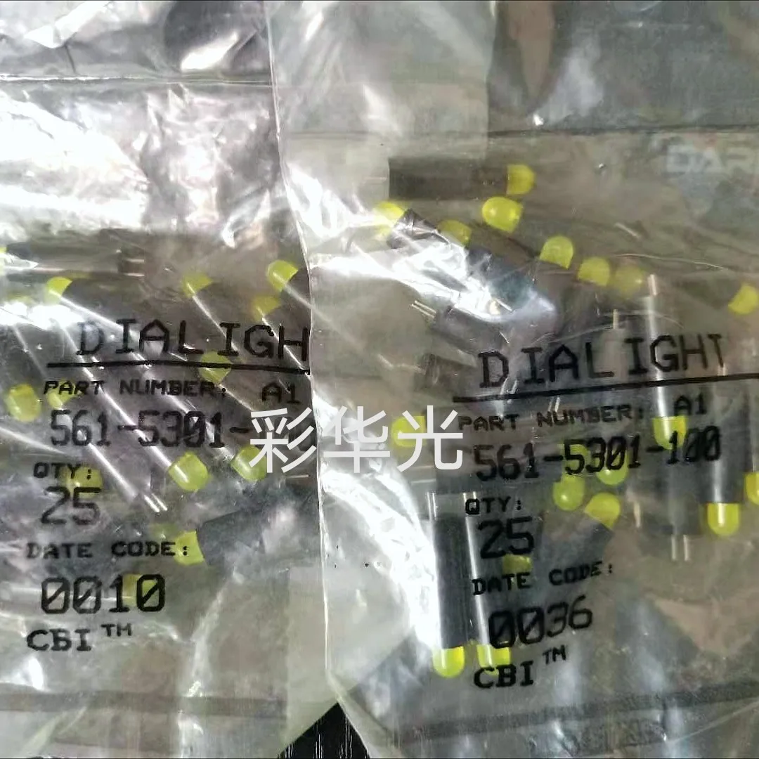 

20Pcs/561-5301-100 Circuit board indicator 5MM STAND-OFF 0 600 "yellow