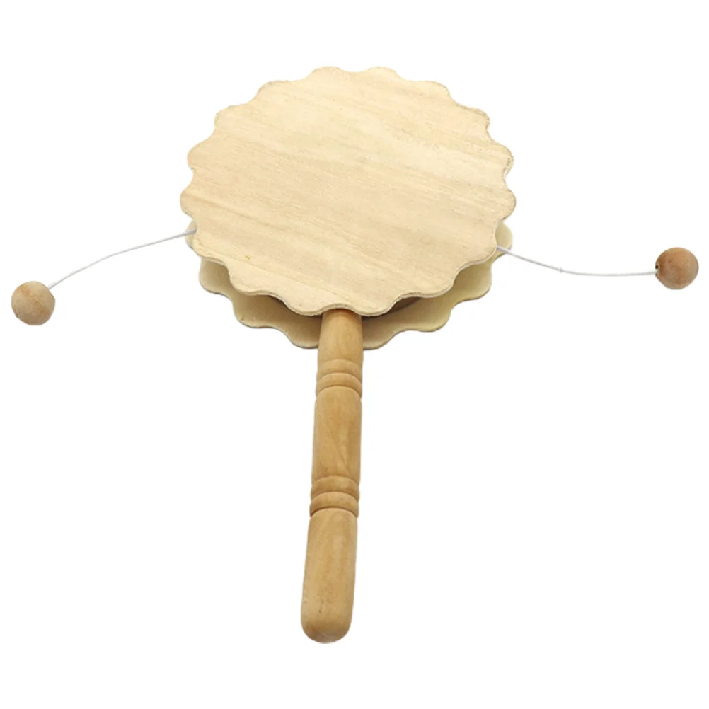 غير مصبوغ حشرجة الموت طبل خشبية DIY بها بنفسك الحرفية اللوحة اللعب المعرفية رسمت باليد زخرفة لوازم الديكور الإبداعية #5