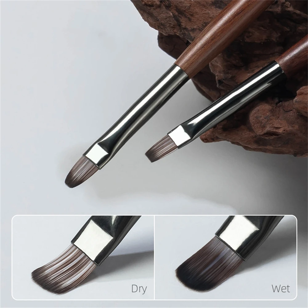 1pc Professional Wooden Handle Nail Art Liner Drawing Pen Nylon Brush Nail Gel Brush Salon Home DIY Manicure Tools