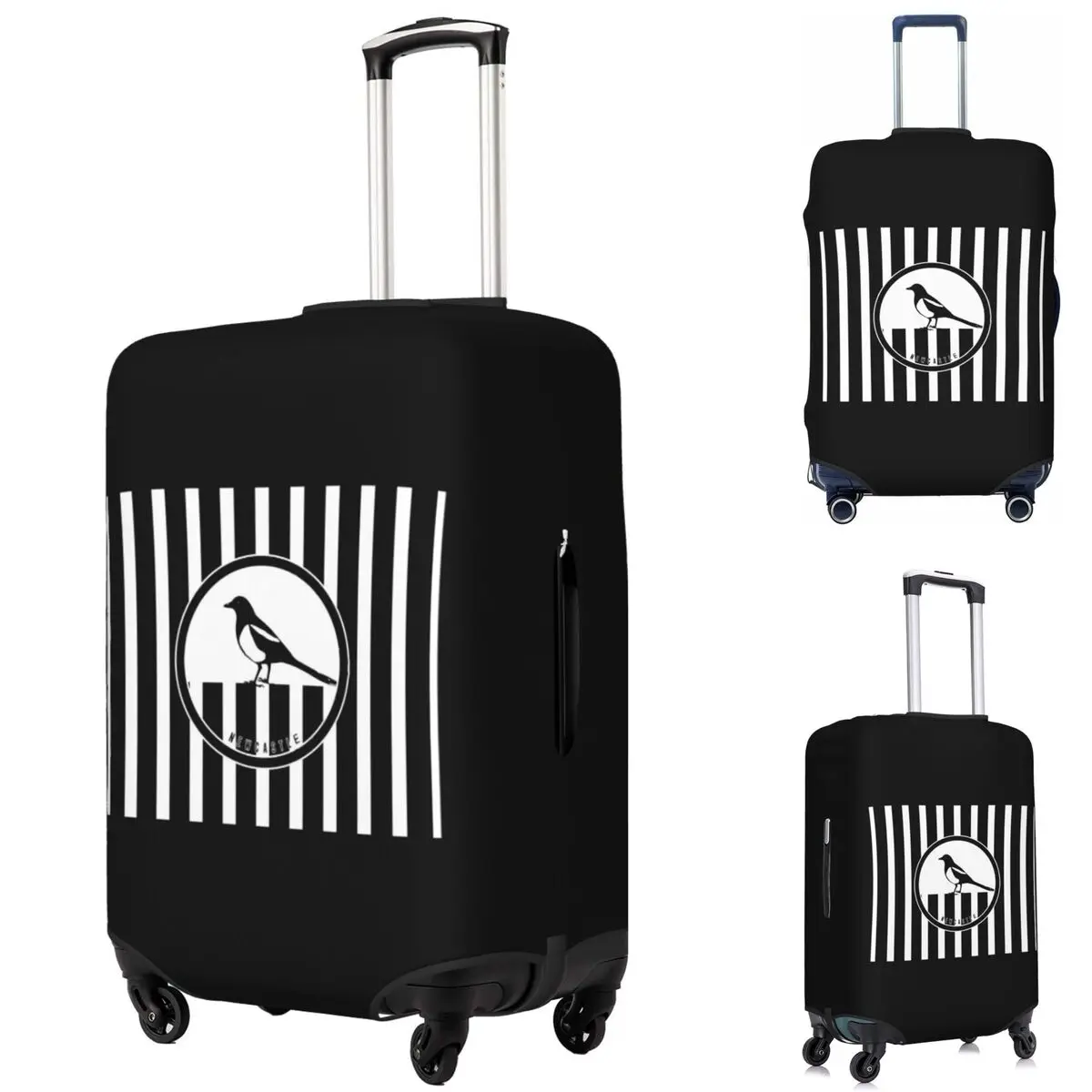 

Newcastle - Magpies Suitcase Cover Protection Elastic Travel Luggage Protector Covers for 18-32 Inch