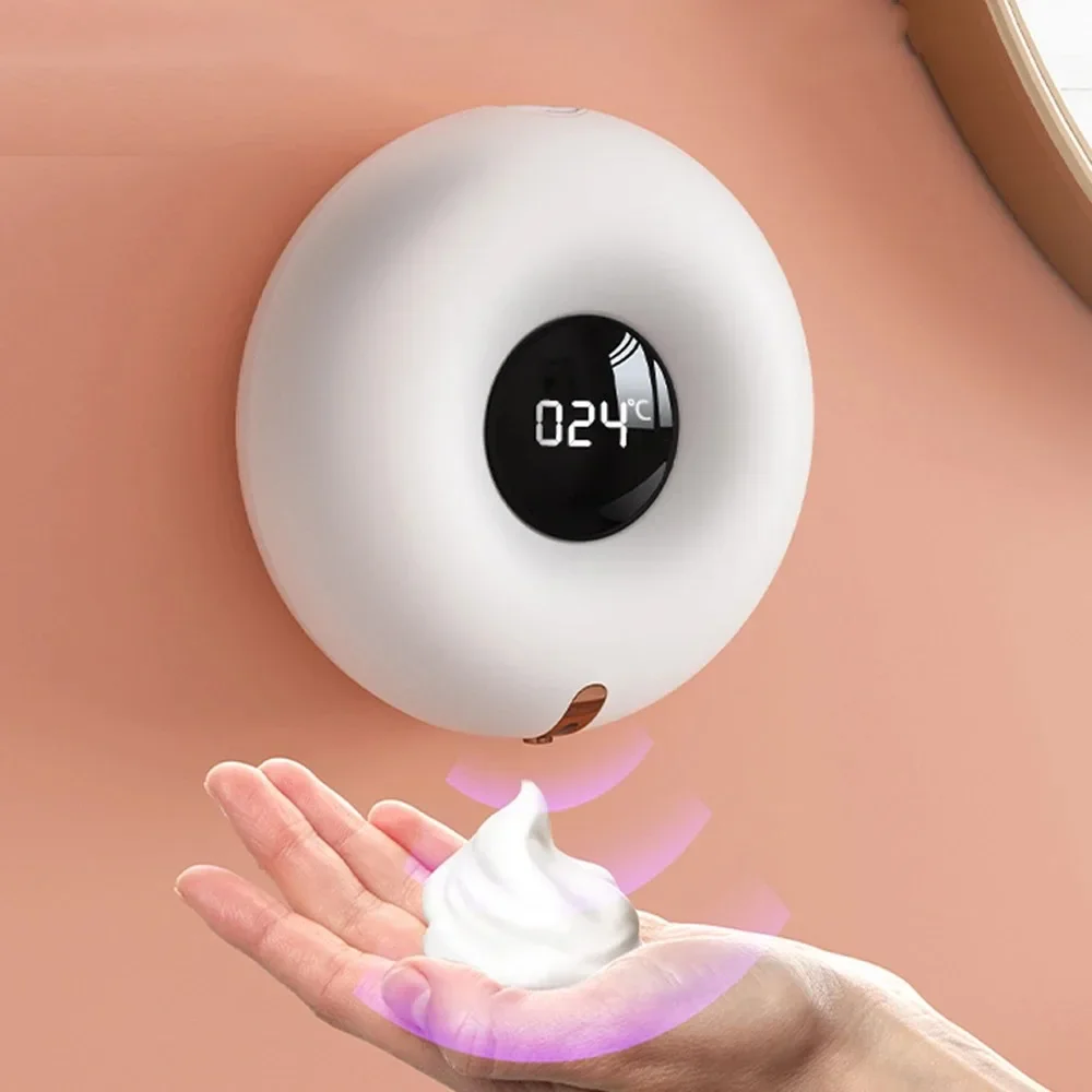 

LED Display Automatic Induction Foaming Bathroom Smart Washing Hand Machine With USB Rechargeable Touchless Soap Dispenser