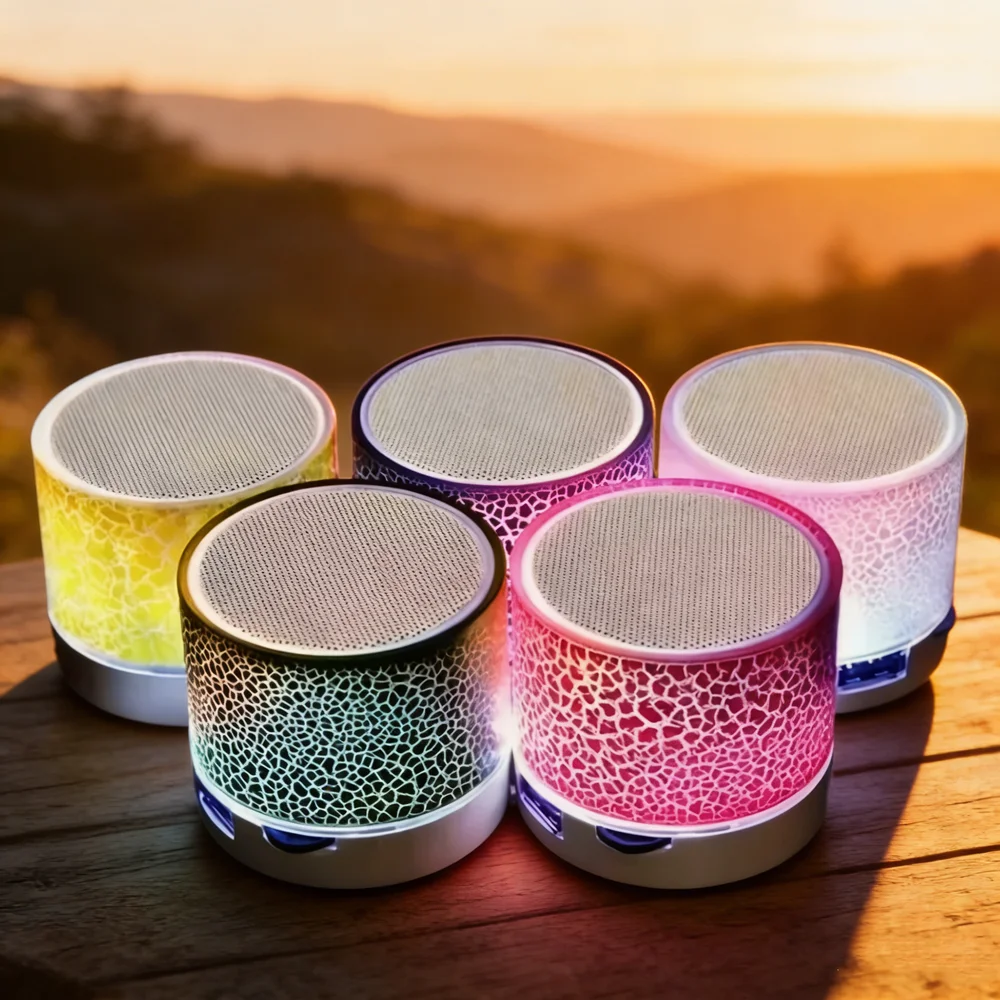 Bluetooth Speaker Mini Wireless Loudspeaker Crack LED TF Card USB Subwoofer Portable MP3 Sound Wireless Speaker for Smart Phone