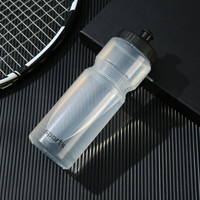 

Cycling Water Bottle 750ml Leak-proof Squeezable Taste-free BPA-free Plastic Camping Hiking Sports Bicycle kettle White Color