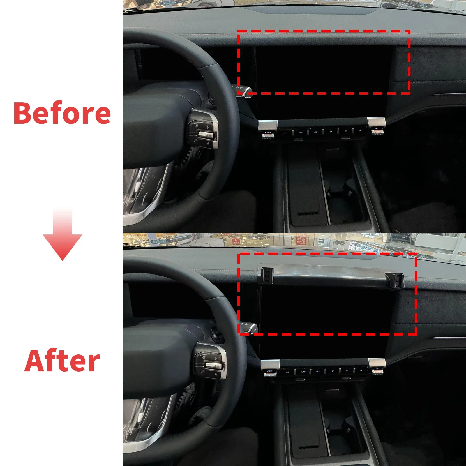 

for Changan Shenlan Deepal G318 2024-2026 RHD LHD Anti-Shake Car Phone Holder, Dedicated Screen Mount Stand