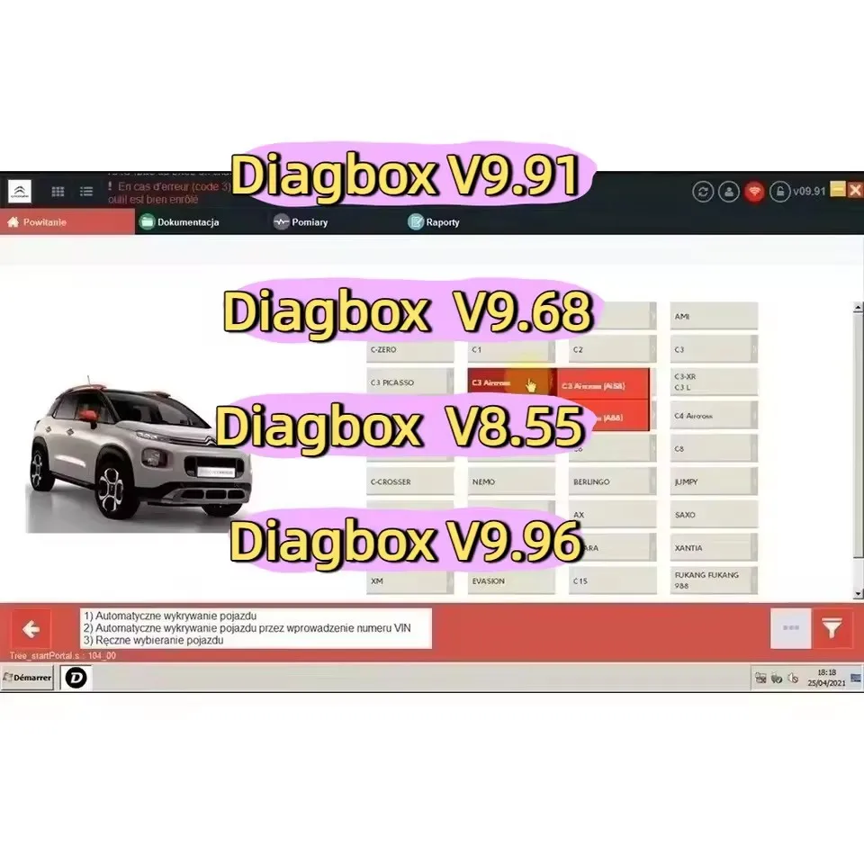 Escáner OBD2 para Autos Diagbox V9.91 V9.68 V8.55 V9.96, Herramientas de Mantenimiento de Automóviles, Compatible con Lexia3 PP2