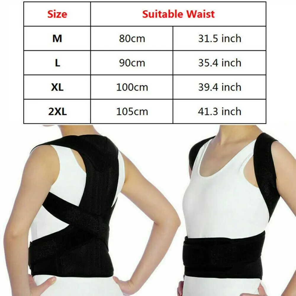 Back Posture Corrector Scoliosis Back Brace Spine Corset Shoulder Therapy Support Posture Correction Belt Orthopedic