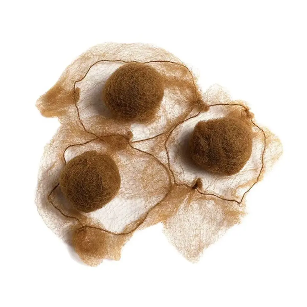 

Stylish Elastic Mesh Mesh Hair Nets Set Secure Hold Invisible U Shaped Hair Pins Colorful Round Toe Waved Clips Hospital