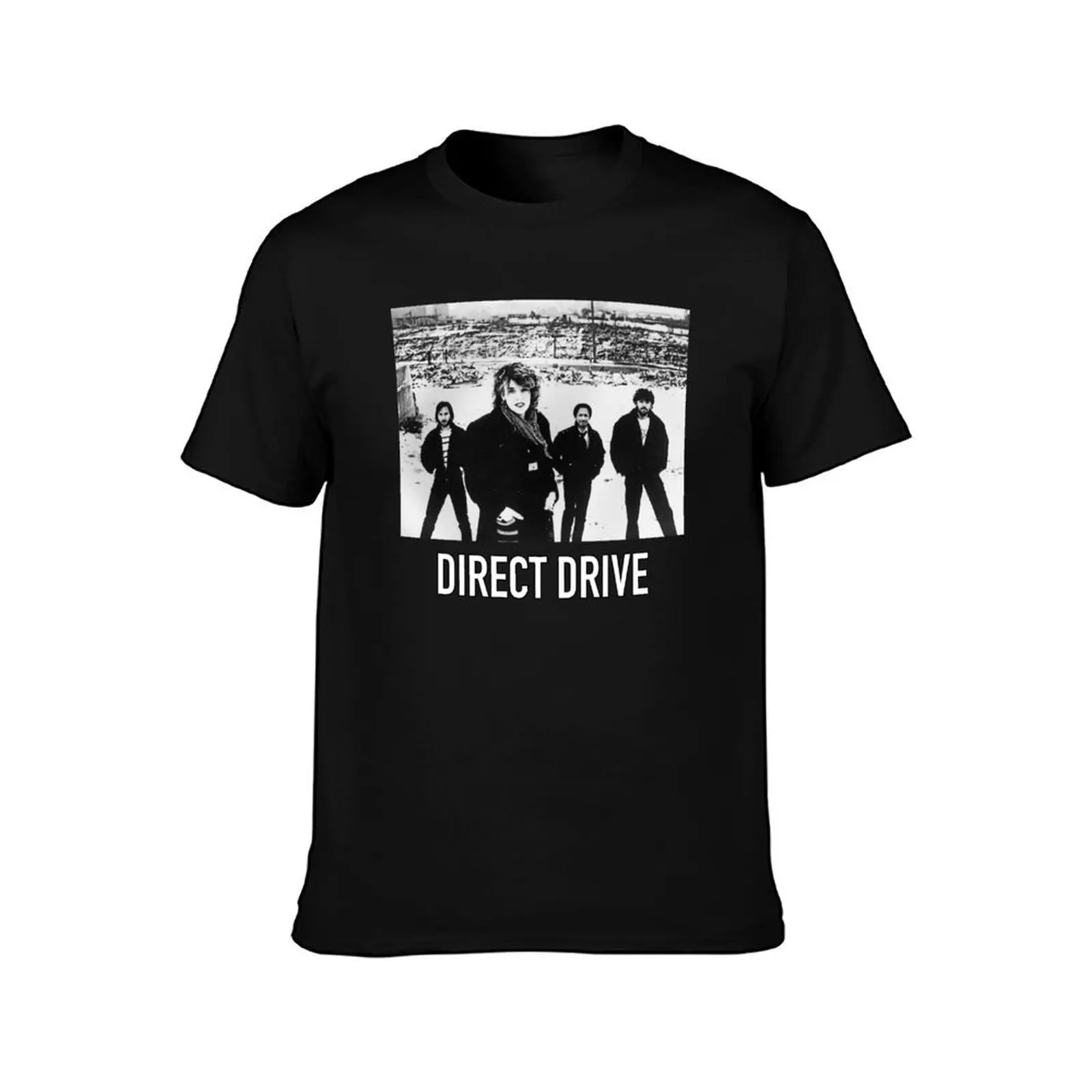 Direct Drive ; a Brit Funk Band formed in 1980's London T-Shirt, Summer Casual Cotton Tee, Oversized Streetwear Tops