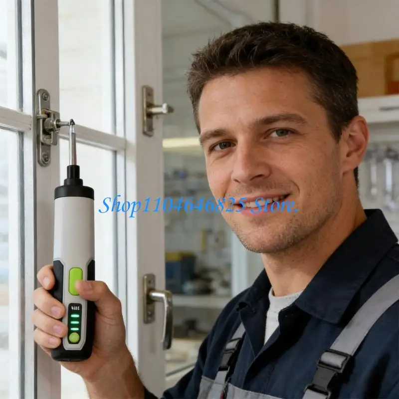 Dependable Battery Powered Electric Screwdriver Set Includes 10 Bits And Extension Rod For Home Repairs
