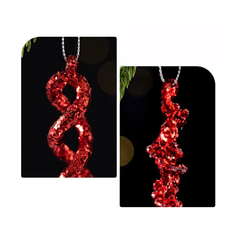 Irregular Sequin Thread Ice Bar Sequin Ice Bar Pendant Christmas Icicle Decoration Christmas Tree Decoration For Home Decoration