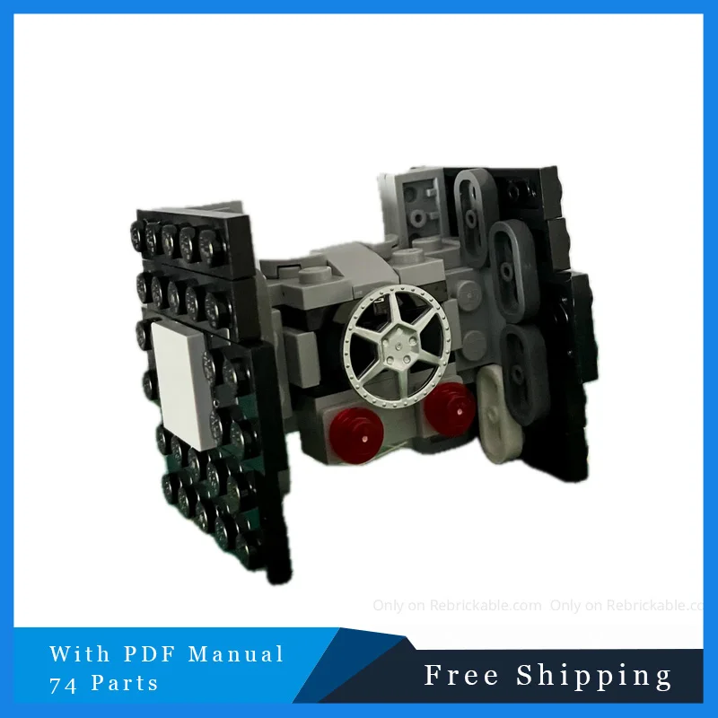 

74 шт., модель Star Battle, строительные кирпичи, титановый истребитель, модульные технологии, подарки, праздник, сборка, детские игрушки, костюм