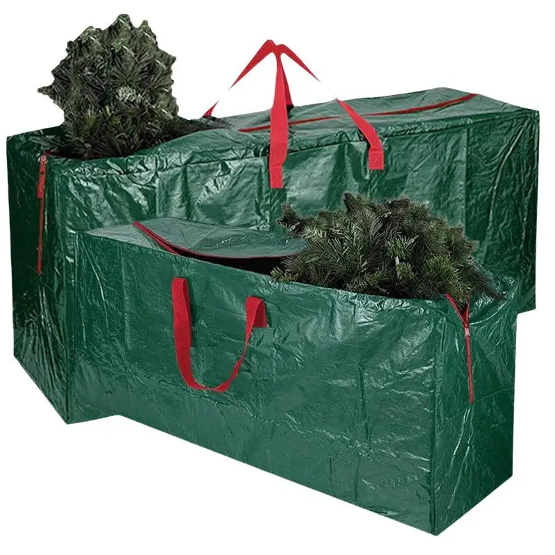 Robuste Weihnachtsbaum-Aufbewahrungstasche für die Heimdekoration, wasserdicht, multifunktionaler PE-Organizer mit verstärkten Griffen – Detail 5