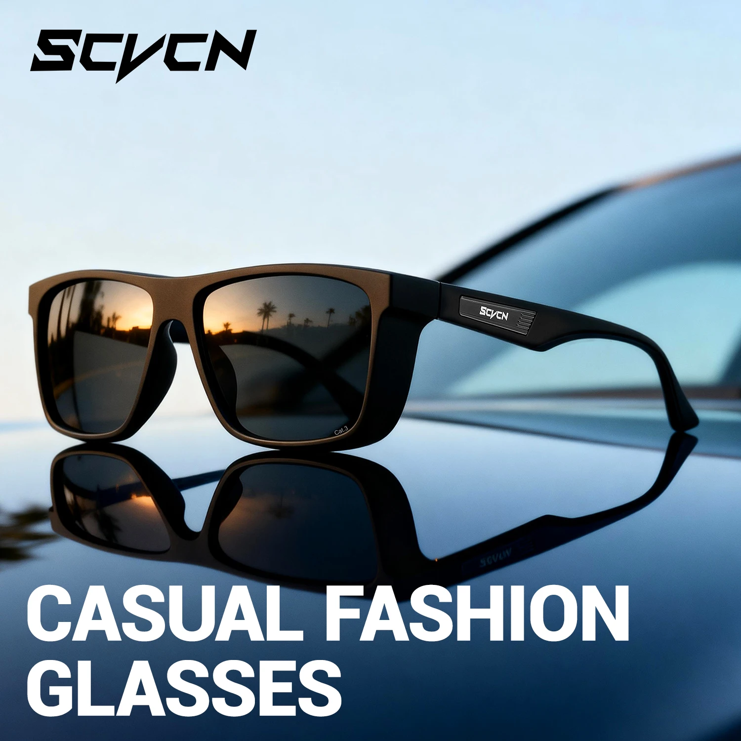 Scvcn New Polarized Glasses UV400 Lightweight Outdoor Eyewear Fishing Sunglasses Driving Running Hiking Baseball Cycling Glasses