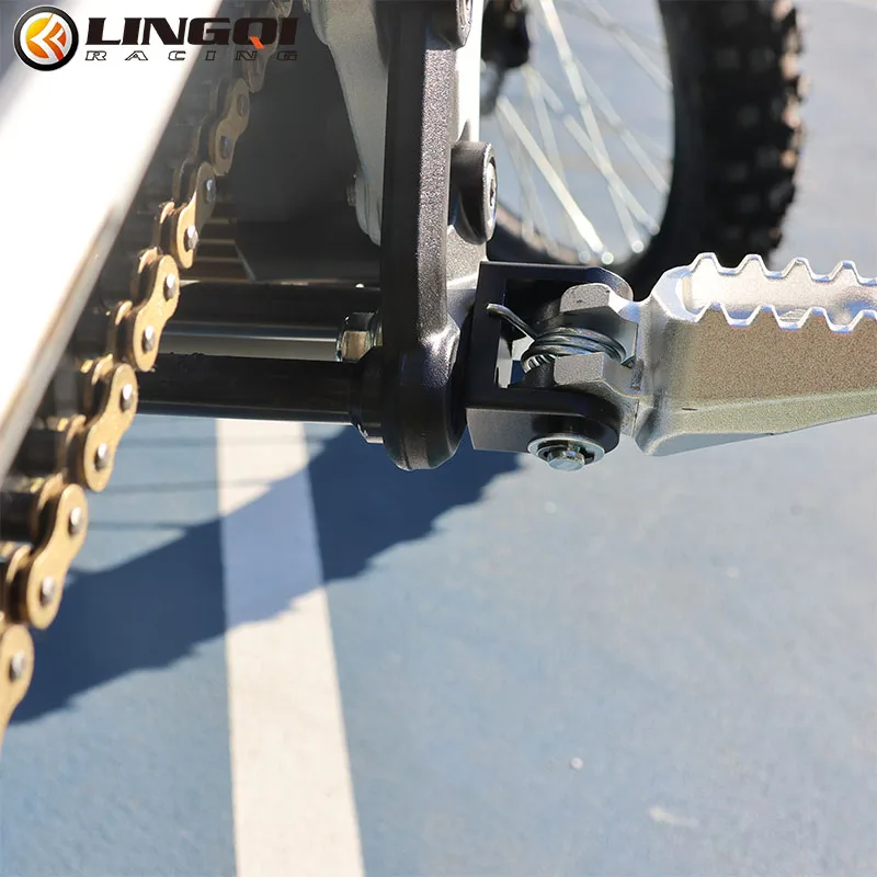 LINGQI Foot Pedal Connection Bracket Pit Dirt Bike Feet Peg Footrests Kit Mount For Talaria Sting  Light Bee X E-bike