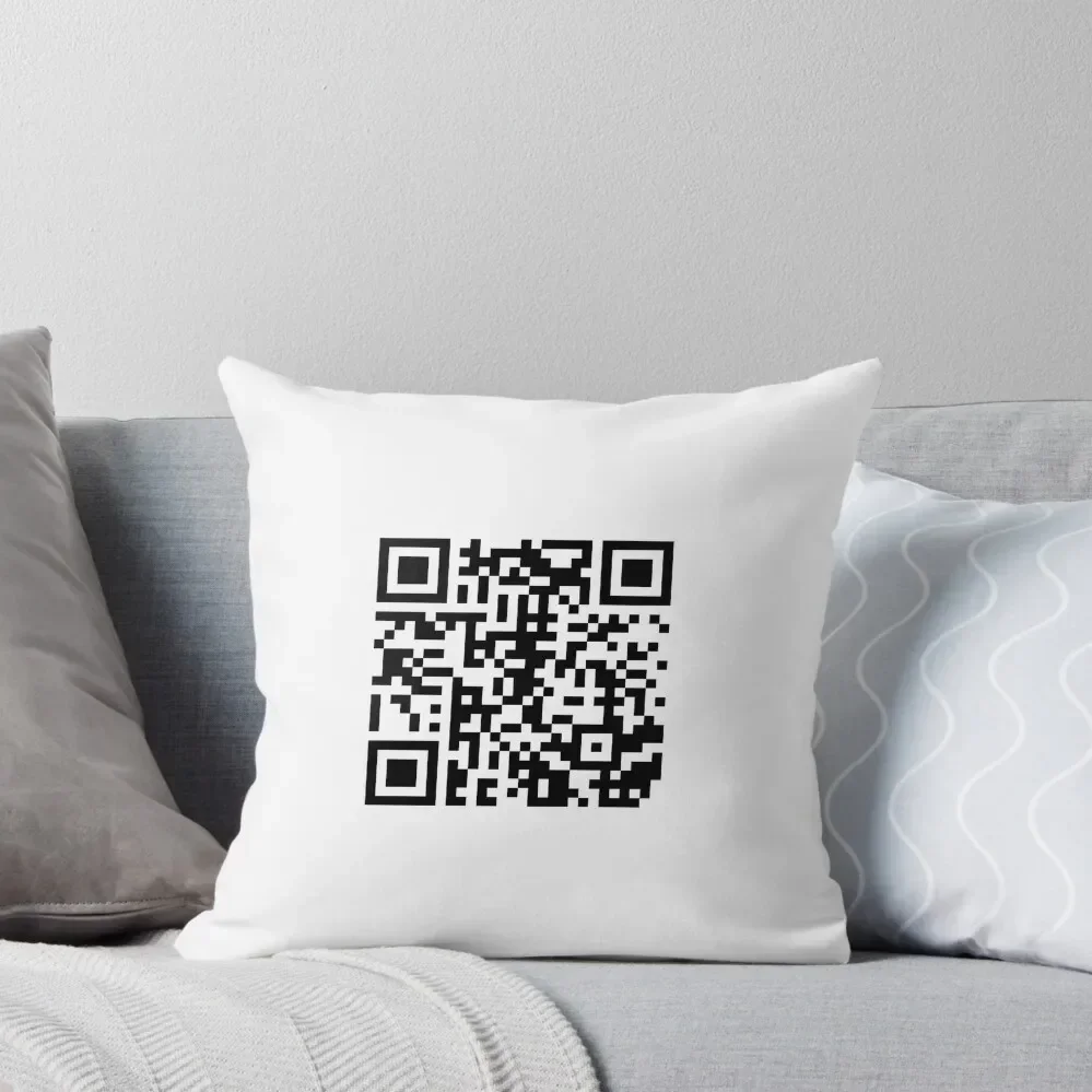 Never Gonna Give You Up QR CODE Throw Pillow Christmas Pillows Sofa Pillow Cover Luxury Sofa Cushions pillow