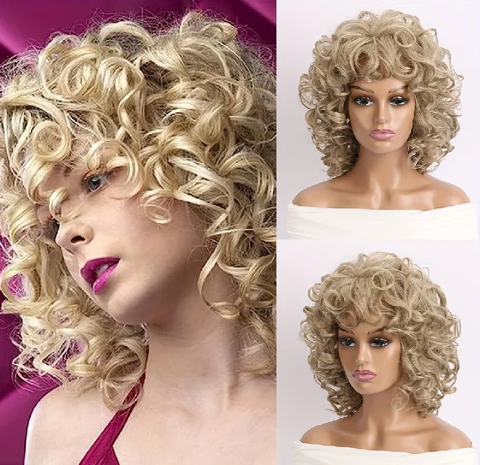 

1 шт. женский парик из синтетического волокна, легкий и дышащий, простой в уходе, классический повседневный стиль, для ношения каждый день