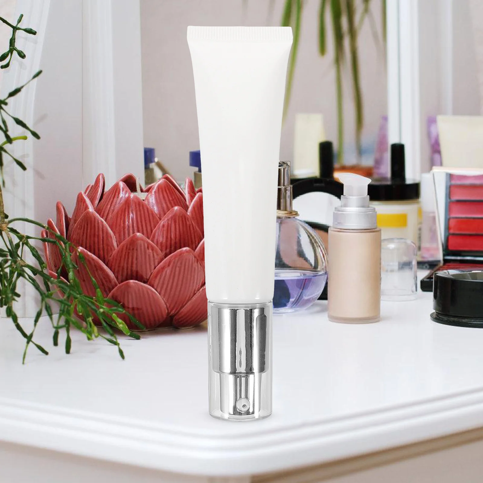 زجاجات فرعية 100 مل قابلة لإعادة الاستخدام مانعة للتسرب زجاجة ضخ للمكياج حجم السفر إعادة الملء أنابيب الضغط الختم #6