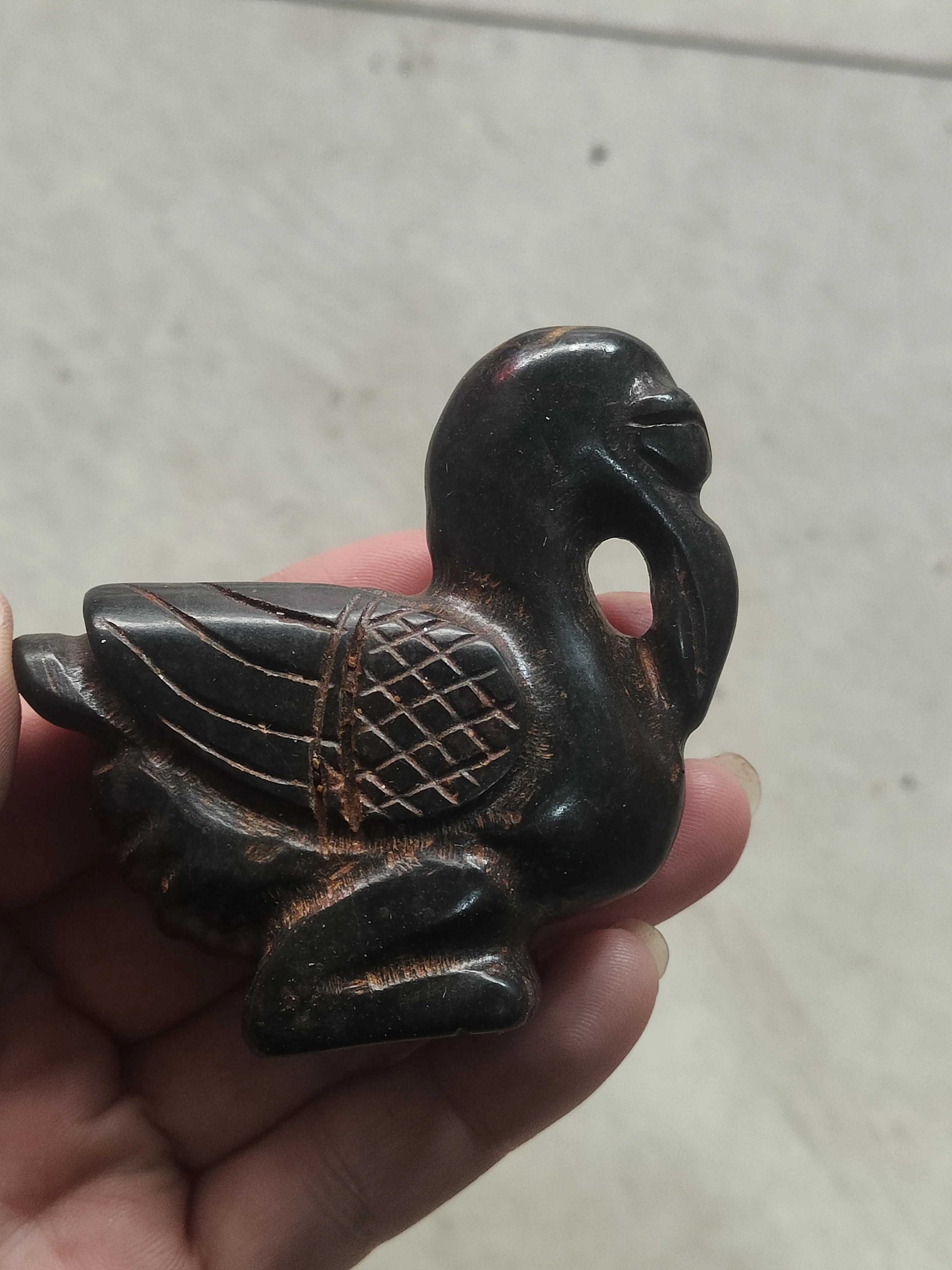 

Китайская культура Хуншань, изысканный резной кулон с журавлем, амулет, брендовый подарок