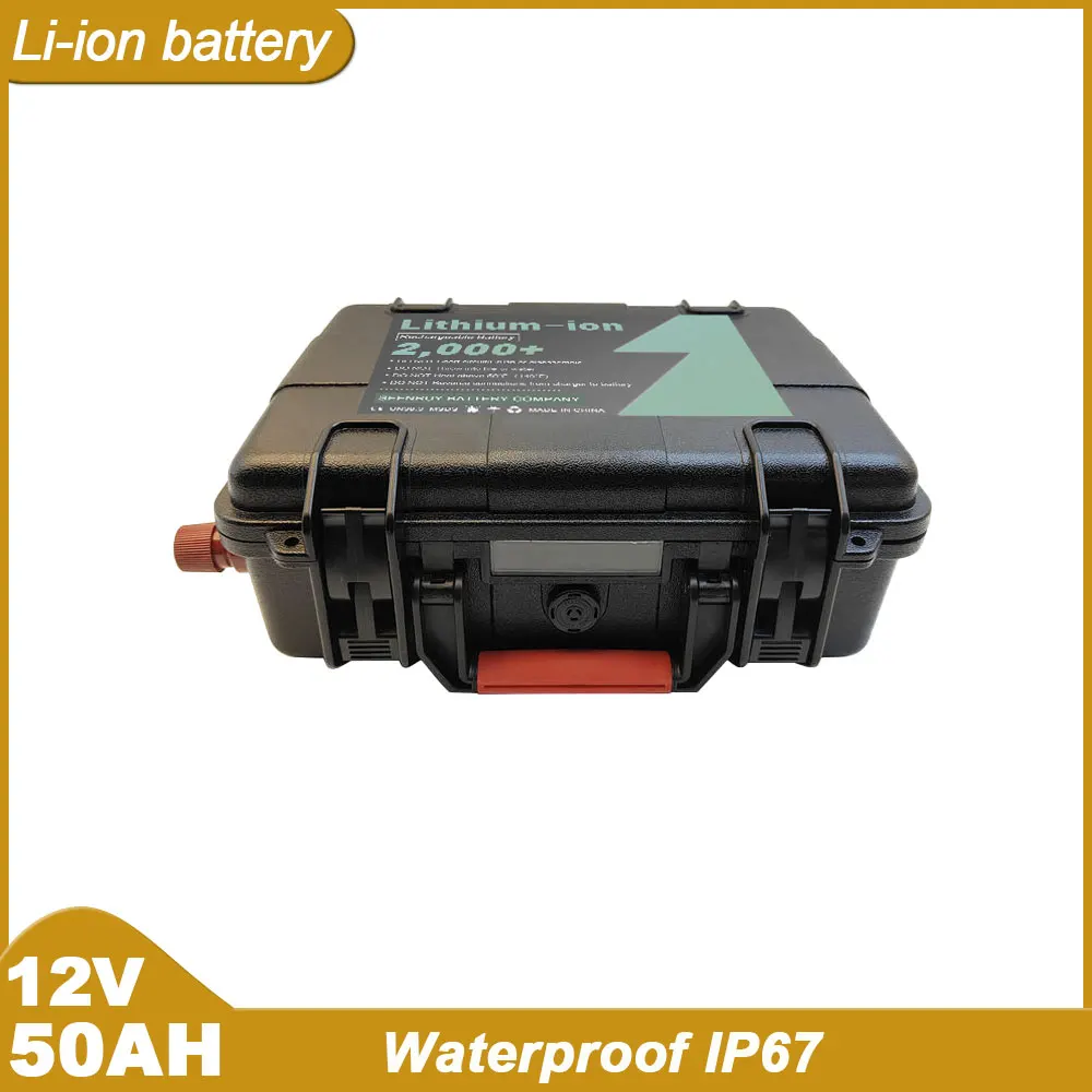 Imagem -02 - Bateria de Polímero de Lítio Perfeita para Ebike Scooter Barco de Pesca Trolling Motor Abs Li-ion Bluetooth 12v 50ah