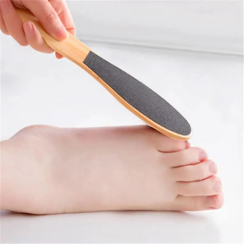 Removedor de callos de los pies, Lima portátil de pedicura de doble cara, lijado de piel dura, herramienta de pedicura exfoliante