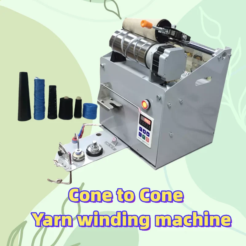 

175MM yarn filter winding machine, twisting yarn machine 1 head yarn bobbin winding machine soft yarn cone winding machine