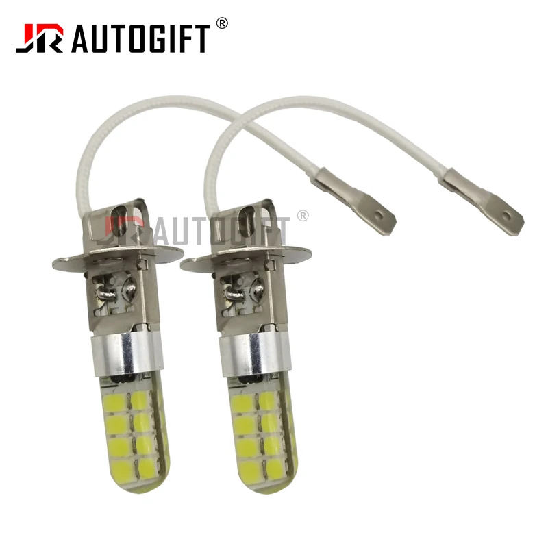 

10 шт. H1 H3 3030 16SMD противотуманные фары светодиодные лампы для автомобильных фар автодиодные противотуманные фары 12-24 В 6000 К автомобильные светодиодные фары