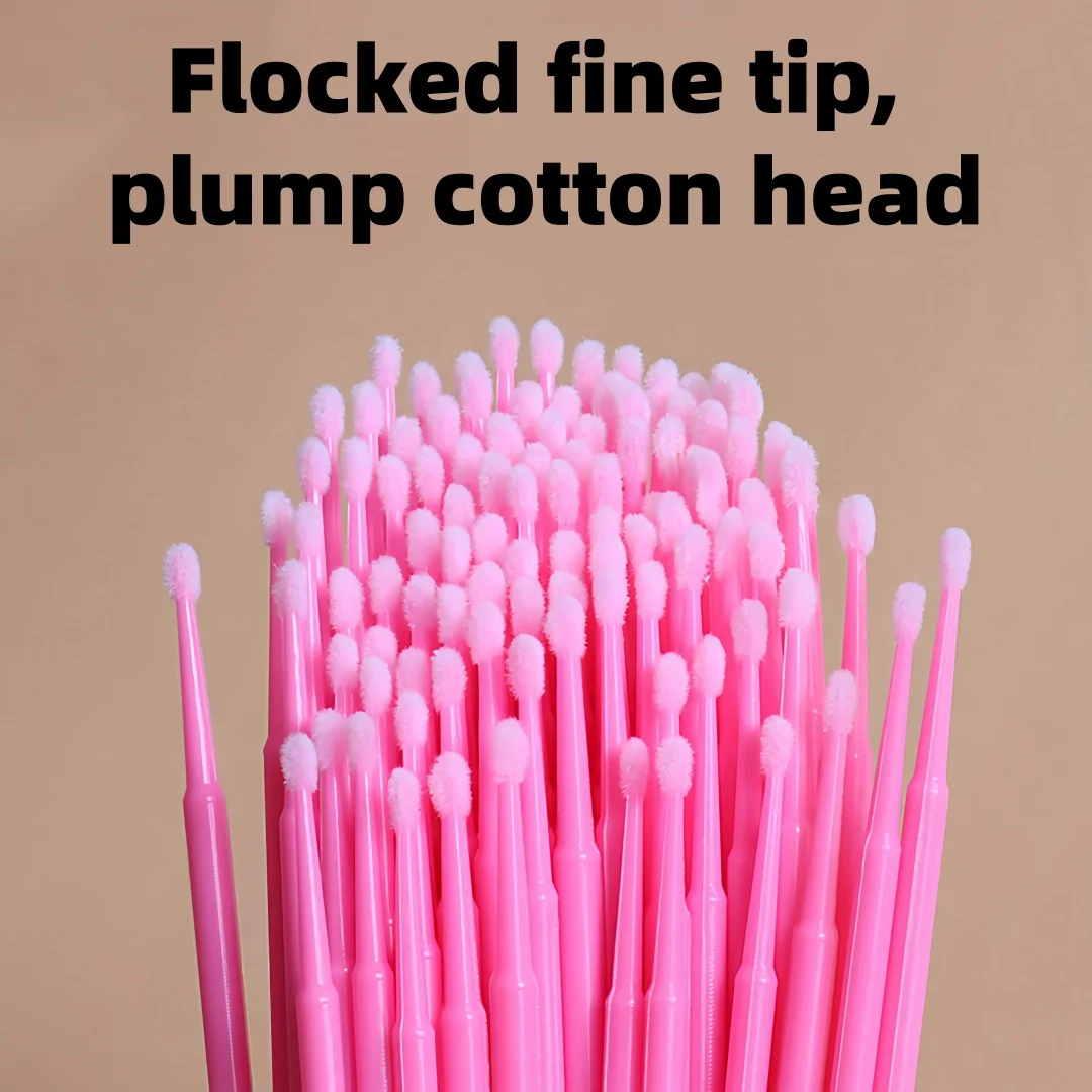 136(2)--مسحات قطنية لمكياج نانو متعددة الوظائف - طرف رفيع لتصحيح تحديد العيون وإزالة الرموش وأجهزة اللمس الدقيقة #2