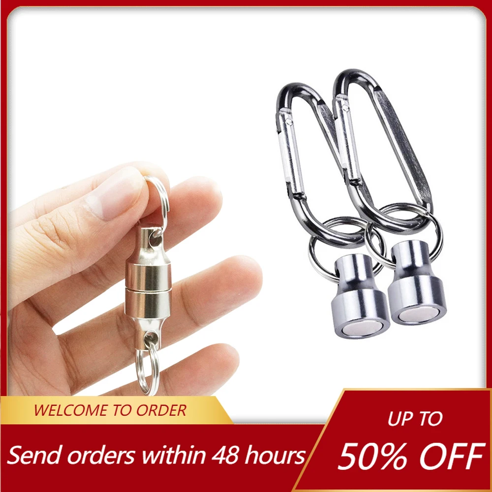 Super Strong Magnets Neodymium Magnets Fishing Magnetic Tool Fly Fishing Retractor Release Clip Keychain Magnets Fishing Clip