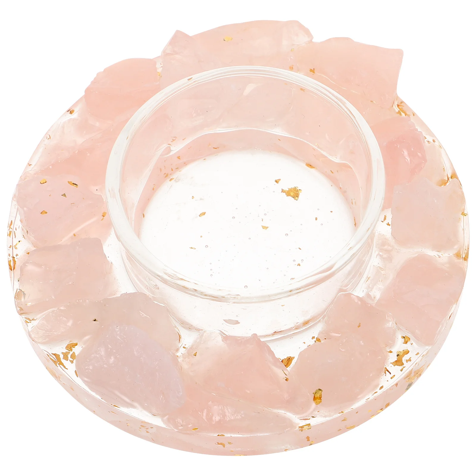 

1Set Resin Crystal Holder Elegant Tealight Tray Decorative Home Room Table Centerpiece for Living Bedroom Dining