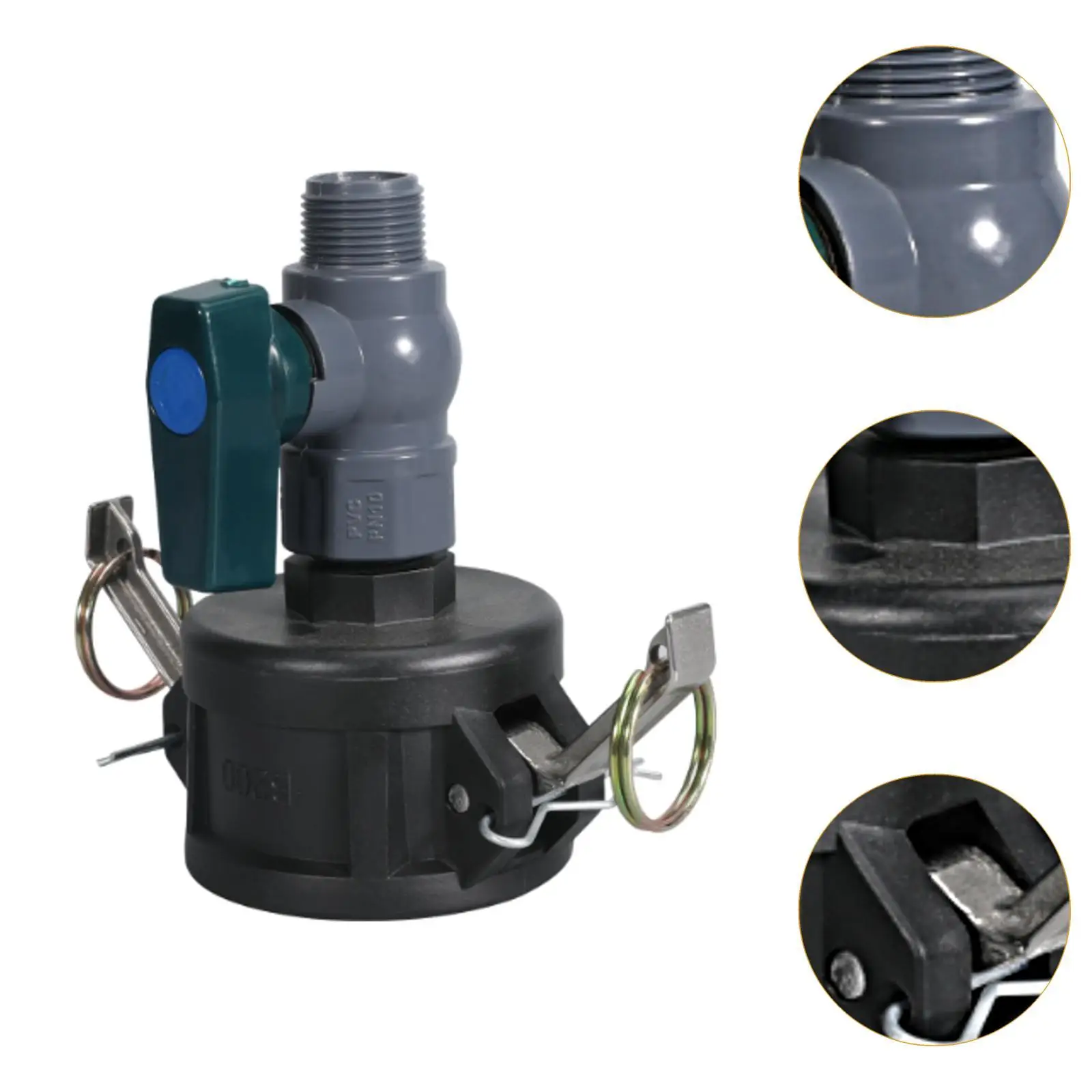 Adaptador IBC Tote IBC Tote para adaptador de mangueira de jardim, 2 polegadas a 3/4 polegadas macho IBC