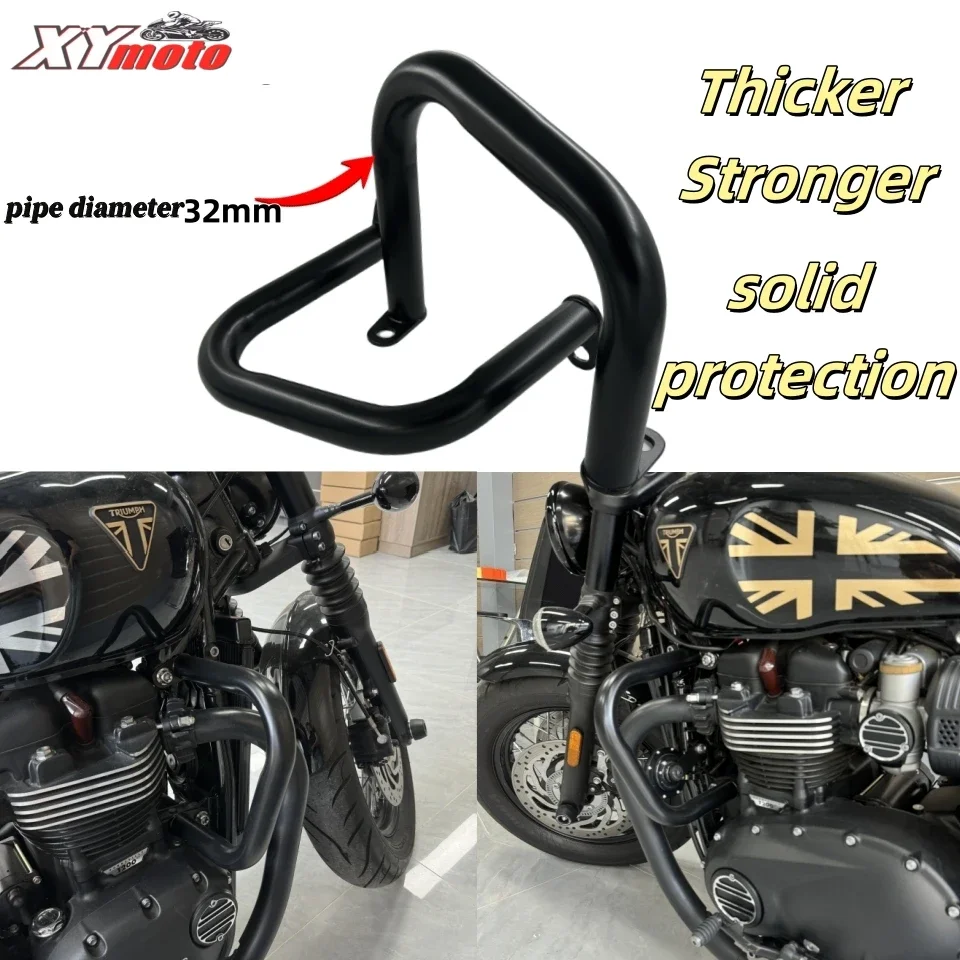 Per Triumph Bonneville T100 T120 Thruxton1200R/Street Cup/Street Speed Twin900 BobberMotorcycle Highway Crash bar protezione motore