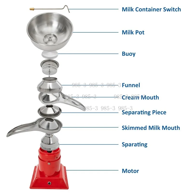 Automatic Cream Skimmer & Milk Separator, 5 Liters Electric Ghee Making Processing Machine